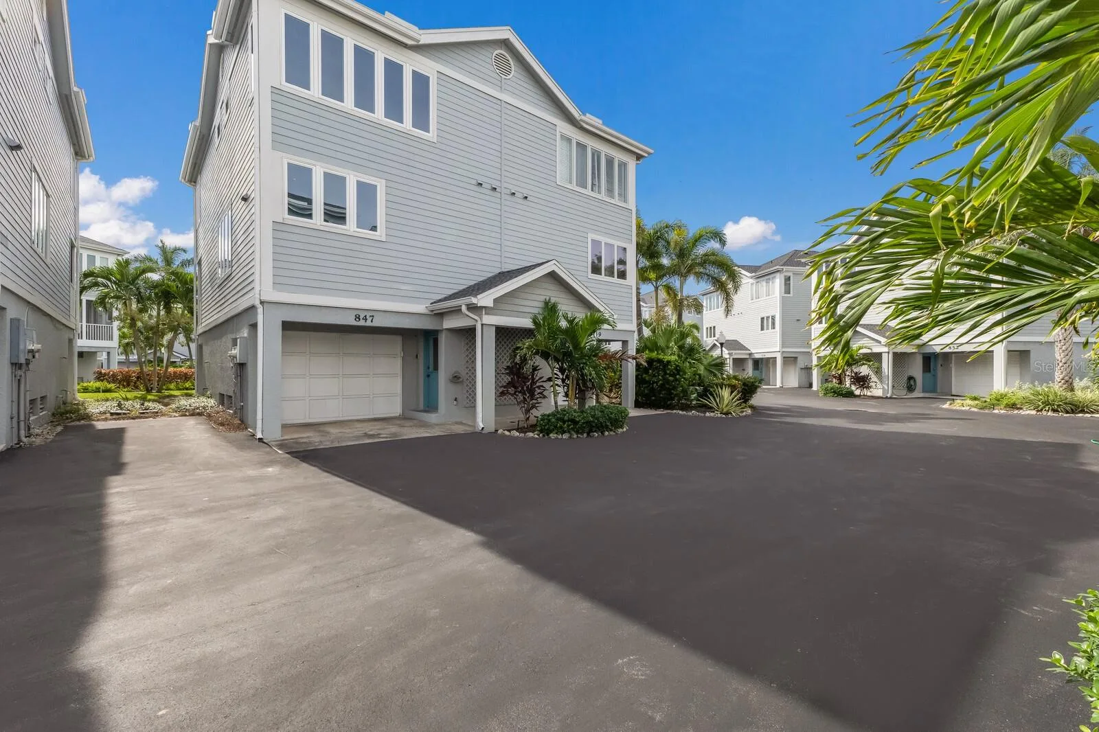 Front entry with guest parking space adjacent