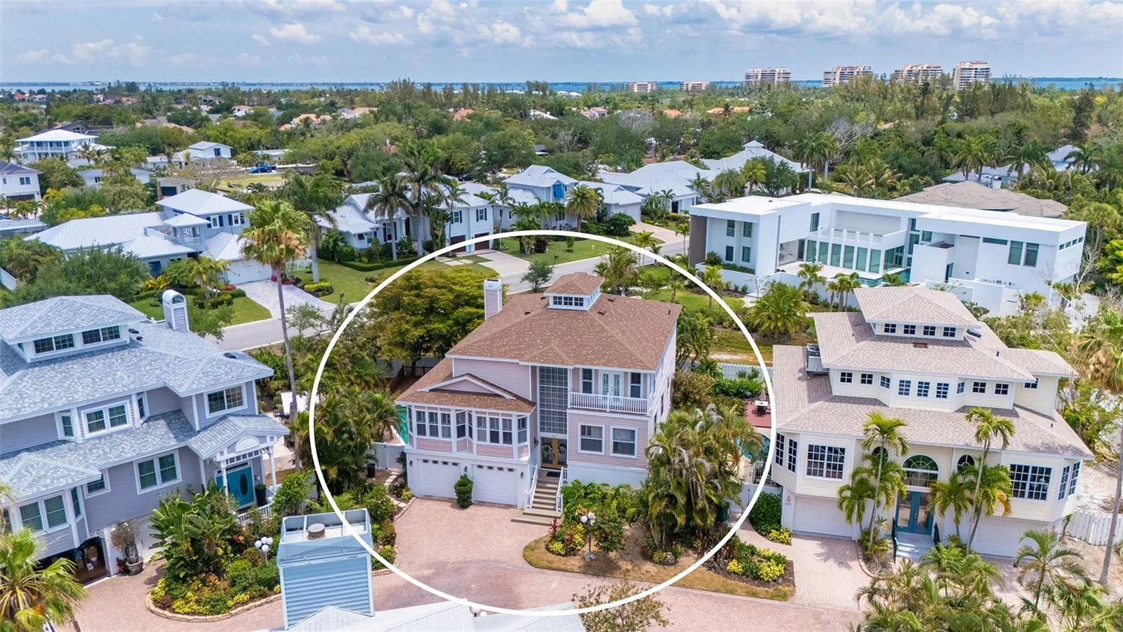 Longboat Key coastal 4 bedroom luxury island residence in TRITON COVE, an architecturally distinct 5-home enclave.