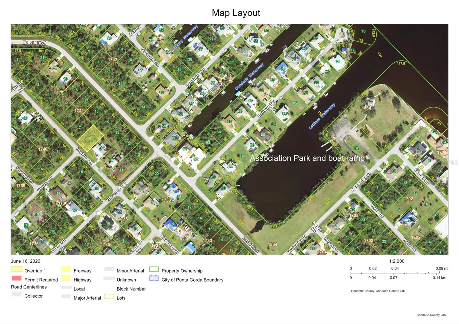 Close to optional Association boat ramp and park
