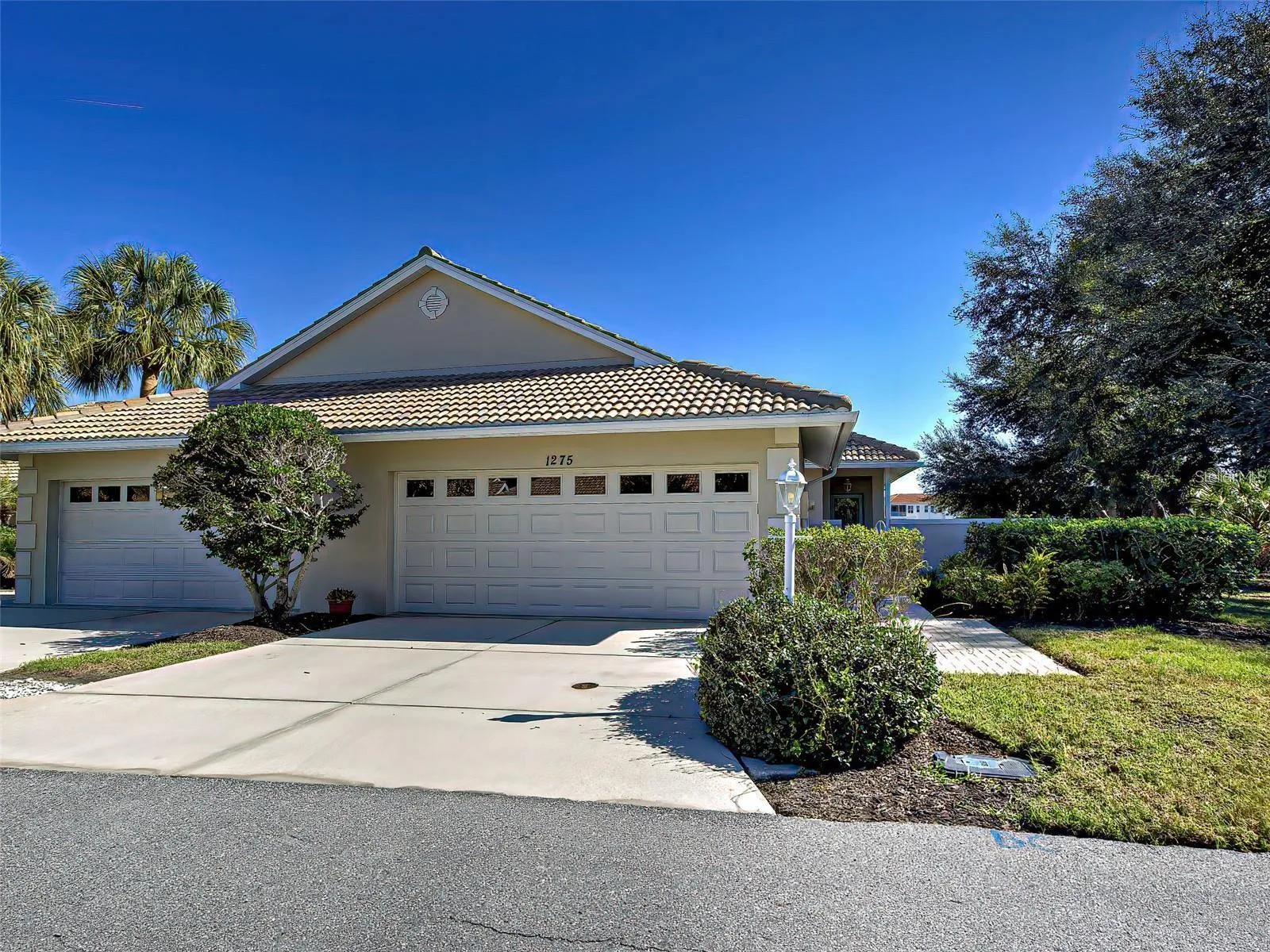 Front of home and walkway to front door
