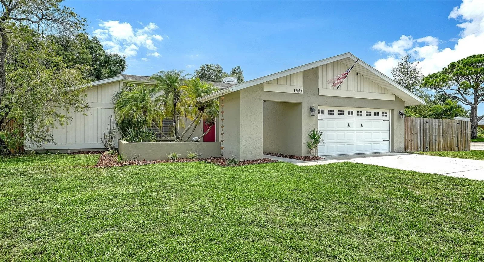 Large front yard