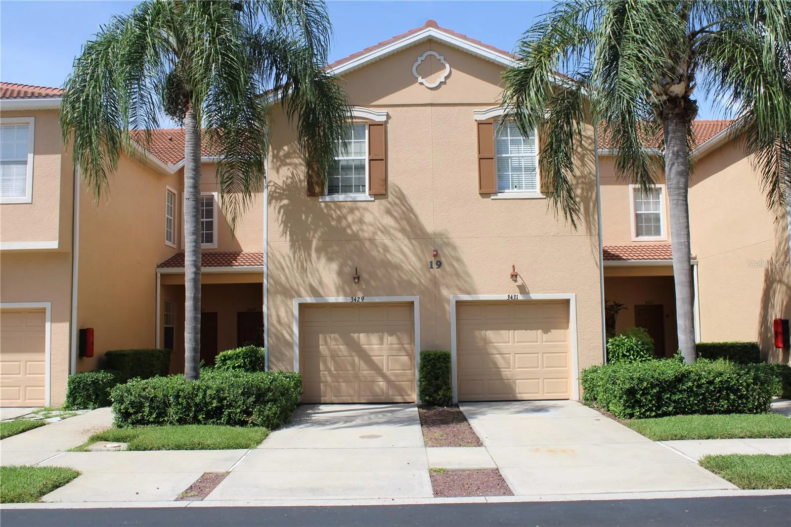 Front of townhome