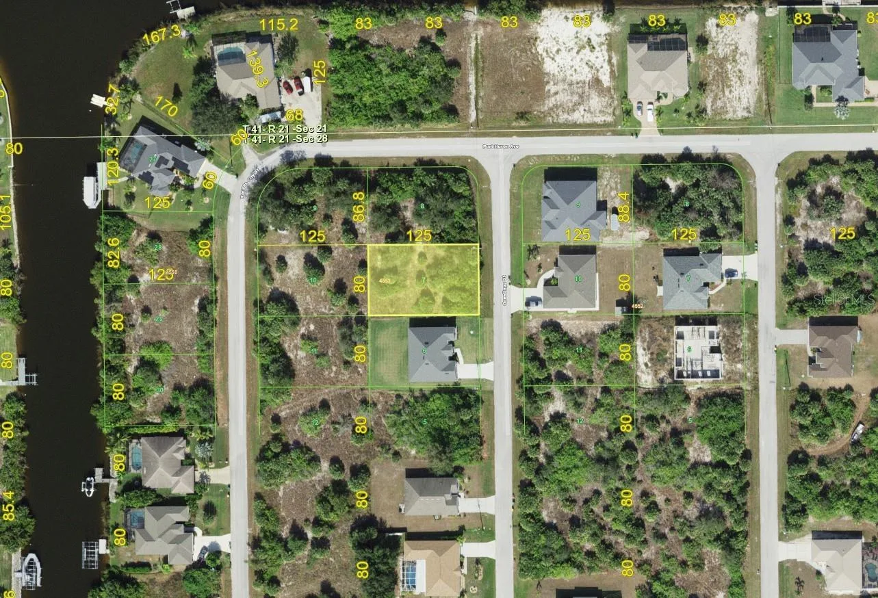 County map of lot